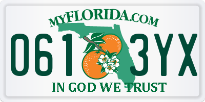 FL license plate 0613YX