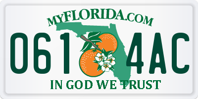 FL license plate 0614AC