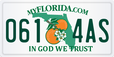 FL license plate 0614AS