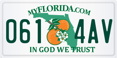 FL license plate 0614AV