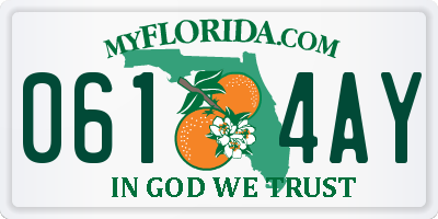 FL license plate 0614AY