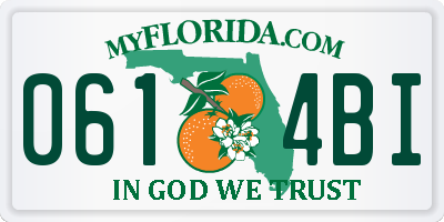 FL license plate 0614BI