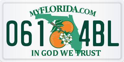 FL license plate 0614BL