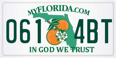 FL license plate 0614BT