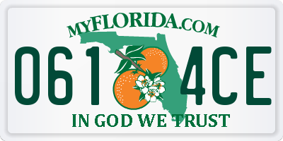 FL license plate 0614CE