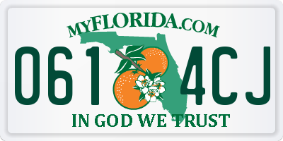 FL license plate 0614CJ