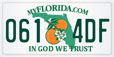 FL license plate 0614DF