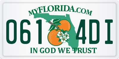FL license plate 0614DI