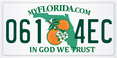 FL license plate 0614EC
