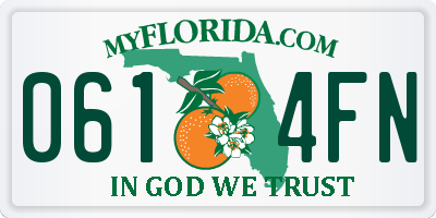 FL license plate 0614FN