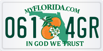 FL license plate 0614GR