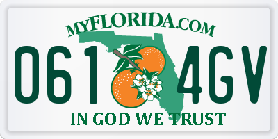 FL license plate 0614GV