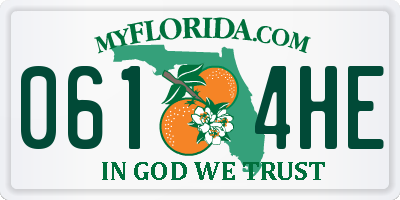 FL license plate 0614HE