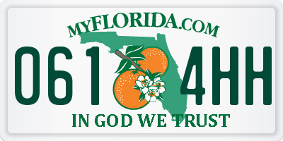 FL license plate 0614HH