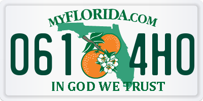 FL license plate 0614HO