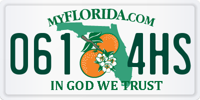 FL license plate 0614HS