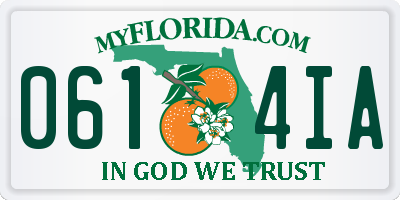 FL license plate 0614IA