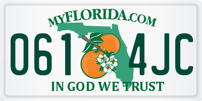 FL license plate 0614JC