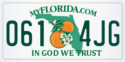FL license plate 0614JG