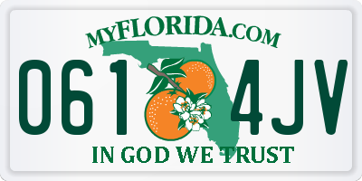 FL license plate 0614JV