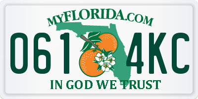 FL license plate 0614KC