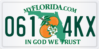 FL license plate 0614KX