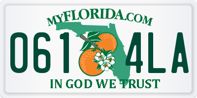 FL license plate 0614LA