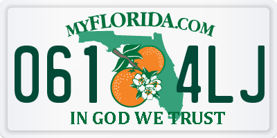 FL license plate 0614LJ