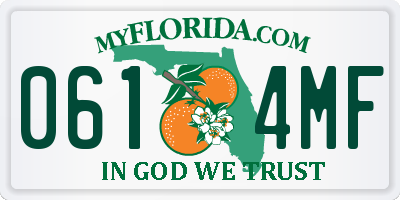 FL license plate 0614MF