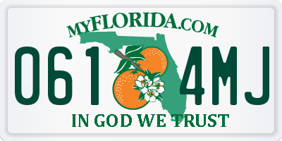 FL license plate 0614MJ