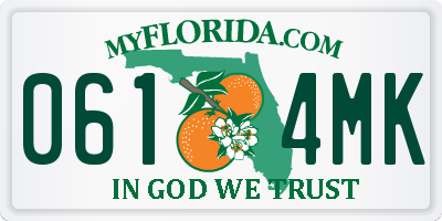 FL license plate 0614MK