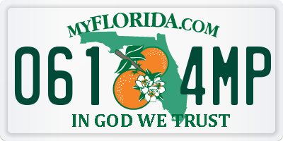 FL license plate 0614MP
