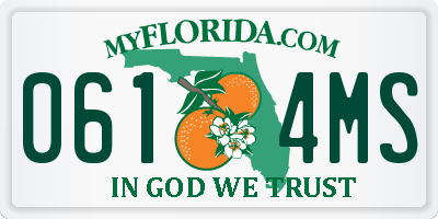 FL license plate 0614MS
