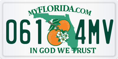 FL license plate 0614MV