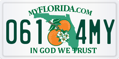 FL license plate 0614MY