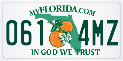 FL license plate 0614MZ