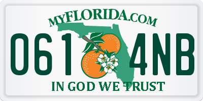 FL license plate 0614NB