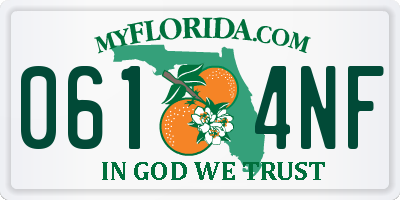 FL license plate 0614NF