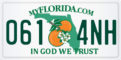 FL license plate 0614NH
