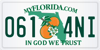 FL license plate 0614NI