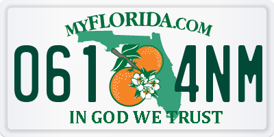 FL license plate 0614NM