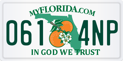 FL license plate 0614NP