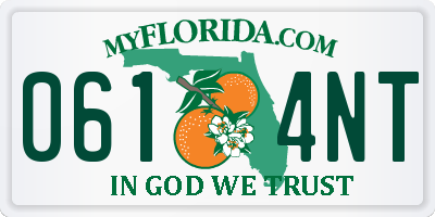 FL license plate 0614NT