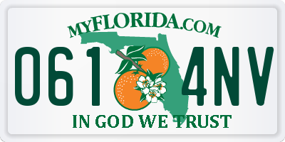 FL license plate 0614NV