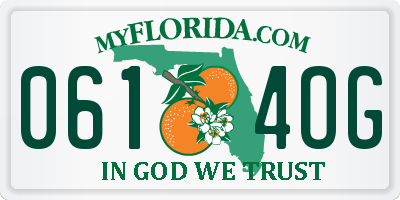 FL license plate 0614OG