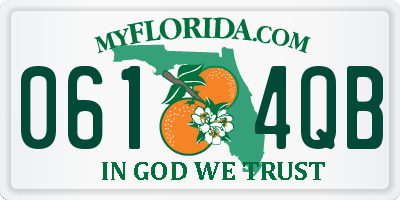FL license plate 0614QB