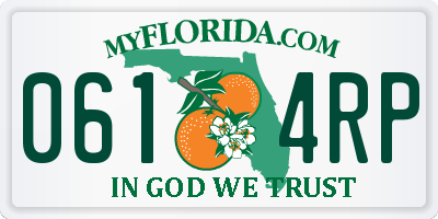 FL license plate 0614RP