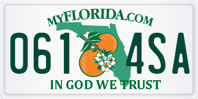 FL license plate 0614SA