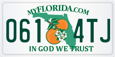 FL license plate 0614TJ