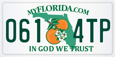 FL license plate 0614TP